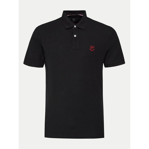 INDICODE Polo Wadim 40-913 Czarny Slim Fit ze sklepu MODIVO w kategorii T-shirty męskie - zdjęcie 182631461