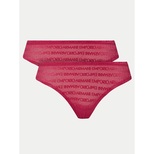 Emporio Armani Underwear Komplet 2 par stringów 163333 3F204 02275 Różowy ze sklepu MODIVO w kategorii Majtki damskie - zdjęcie 182631482