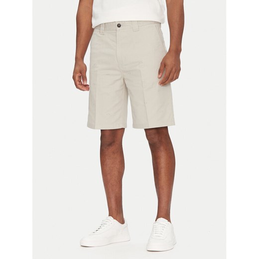 BOSS Szorty materiałowe Chino-Straight-S 50539161 Beżowy Regular Fit ze sklepu MODIVO w kategorii Spodenki męskie - zdjęcie 182631561