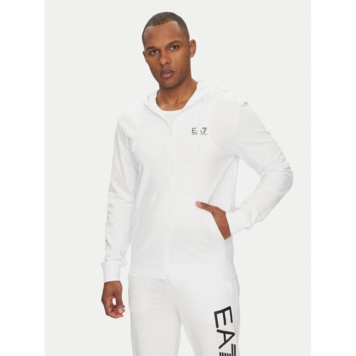 EA7 Emporio Armani Bluza 7M000568 AF13512 M0003 Biały Regular Fit ze sklepu MODIVO w kategorii Bluzy męskie - zdjęcie 182631622