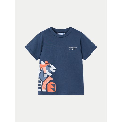 Mayoral T-Shirt 3029 Granatowy Regular Fit ze sklepu MODIVO w kategorii T-shirty chłopięce - zdjęcie 182631664