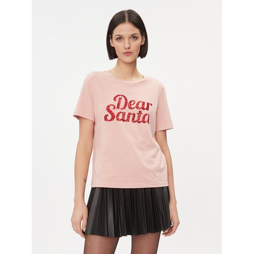 Vila T-Shirt 14090227 Różowy Regular Fit ze sklepu MODIVO w kategorii Bluzki damskie - zdjęcie 182631743