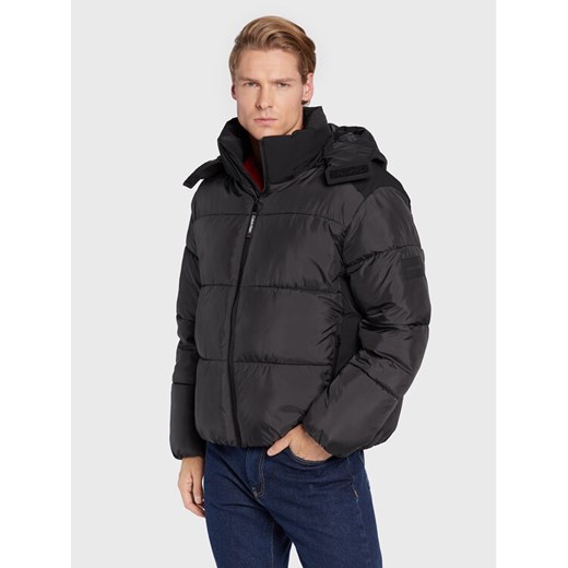 Calvin Klein Kurtka zimowa Mix Media Quilt K10K110329 Czarny Regular Fit ze sklepu MODIVO w kategorii Kurtki męskie - zdjęcie 182631773