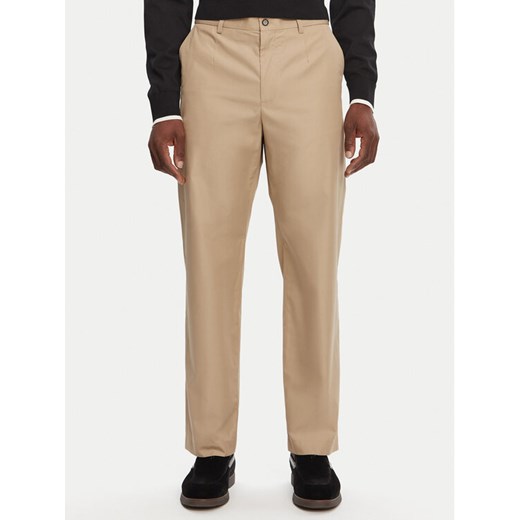 Dolce&Gabbana Spodnie materiałowe GV5ZHT FU5SW M0868 Beżowy Regular Fit ze sklepu MODIVO w kategorii Spodnie męskie - zdjęcie 182631774