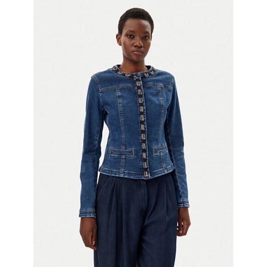 Liu Jo Kurtka jeansowa UA5135 D4448 Niebieski Regular Fit ze sklepu MODIVO w kategorii Kurtki damskie - zdjęcie 182631780