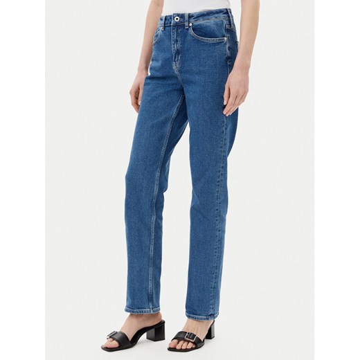 Karl Lagerfeld Jeans Jeansy A2W10033 Niebieski Straight Fit ze sklepu MODIVO w kategorii Jeansy damskie - zdjęcie 182631801