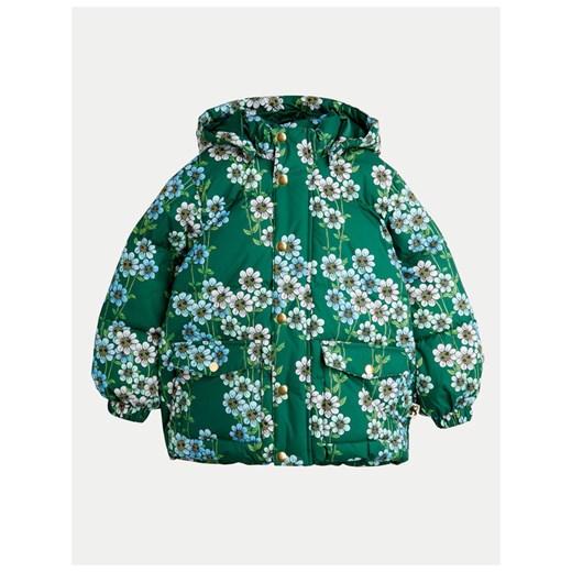 Mini Rodini Kurtka puchowa 2471012075 Zielony Regular Fit ze sklepu MODIVO w kategorii Kurtki dziewczęce - zdjęcie 182631861