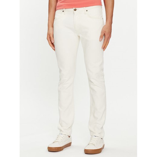 Lee Jeansy Luke 112349207 Biały Slim Fit ze sklepu MODIVO w kategorii Jeansy męskie - zdjęcie 182631933