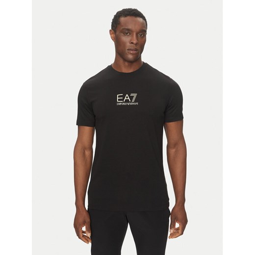 EA7 Emporio Armani T-Shirt 7M000301 AF13739 UC001 Czarny Slim Fit ze sklepu MODIVO w kategorii T-shirty męskie - zdjęcie 182631944