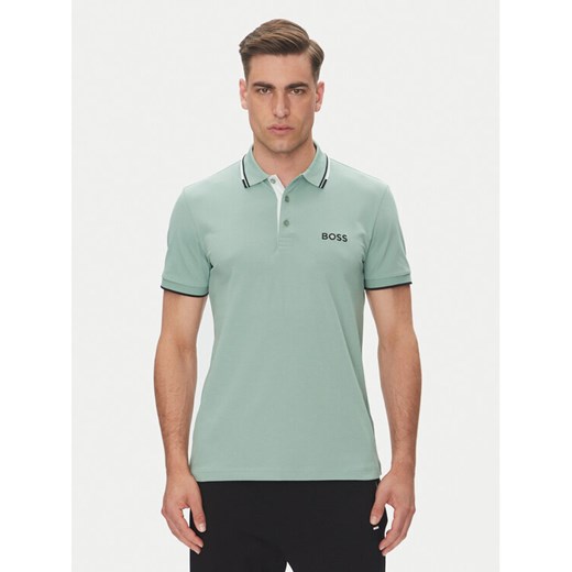 BOSS Polo Paddy Pro 50469102 Zielony Regular Fit ze sklepu MODIVO w kategorii T-shirty męskie - zdjęcie 182632100