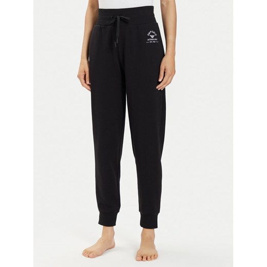 Emporio Armani Underwear Spodnie dresowe 164842 4R276 00020 Czarny Relaxed Fit ze sklepu MODIVO w kategorii Spodnie damskie - zdjęcie 182632121