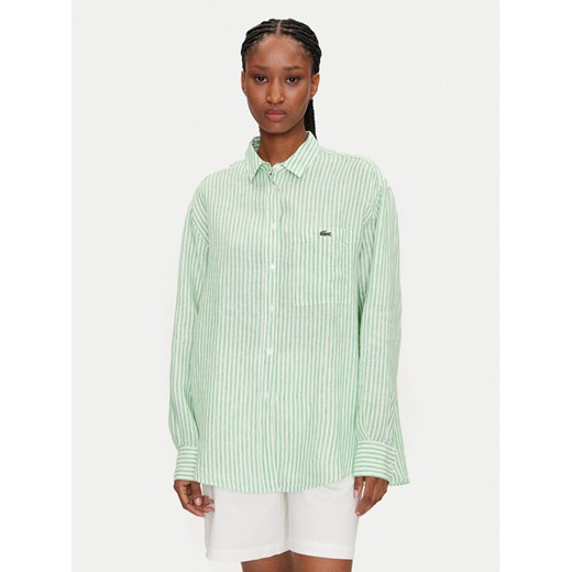 Lacoste Koszula CF0054 Zielony Oversize Lacoste 32 MODIVO