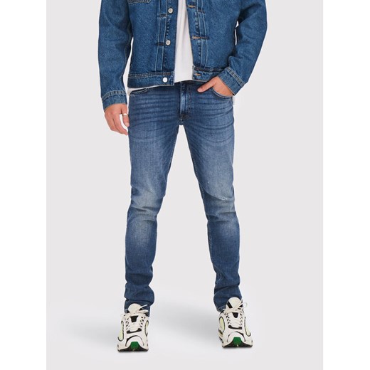 Only & Sons Jeansy Loom 22023292 Niebieski Slim Fit ze sklepu MODIVO w kategorii Jeansy męskie - zdjęcie 182632220
