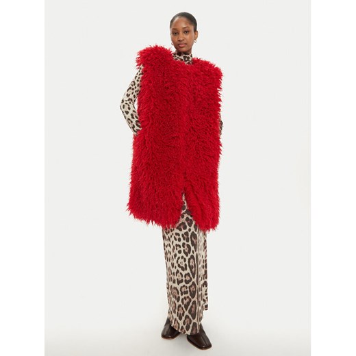 Just Cavalli Bezrękawnik 77PAS428 Czerwony Loose Fit ze sklepu MODIVO w kategorii Kamizelki damskie - zdjęcie 182632363