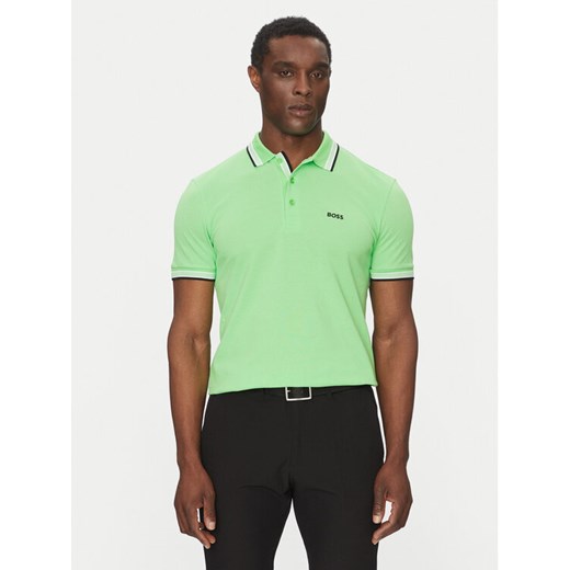 BOSS Polo Paddy 50469055 Zielony Regular Fit XL MODIVO