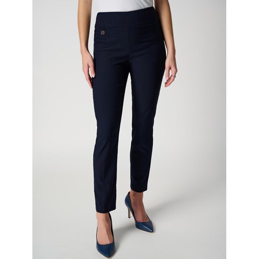 Joseph Ribkoff Spodnie materiałowe 201483NOS Granatowy Slim Fit ze sklepu MODIVO w kategorii Spodnie damskie - zdjęcie 182632440