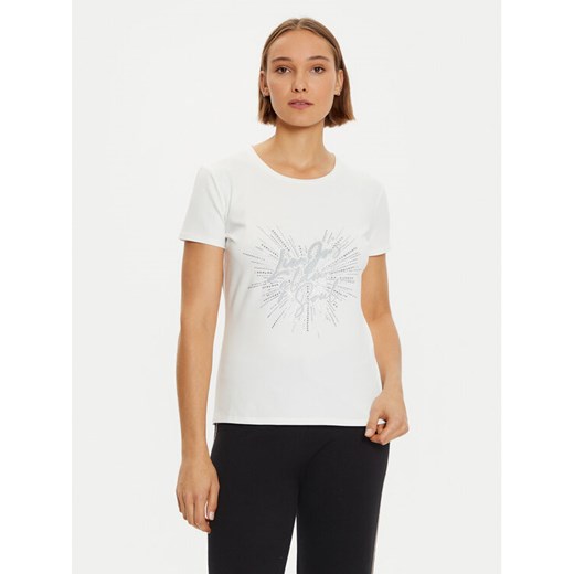 Liu Jo Sport T-Shirt TF4312 JS088 Biały Regular Fit ze sklepu MODIVO w kategorii Bluzki damskie - zdjęcie 182632472