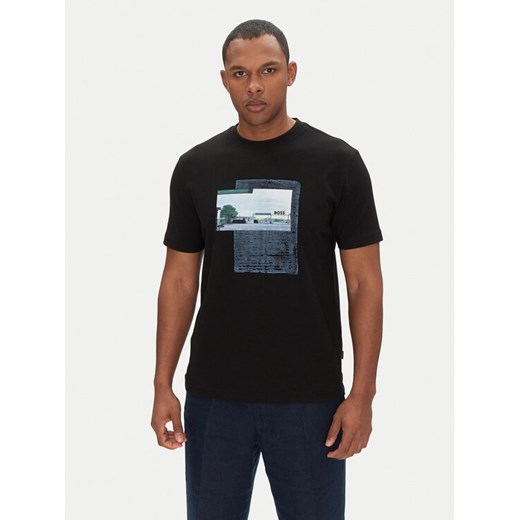 BOSS T-Shirt Te_Ontheway 50539180 Czarny Regular Fit ze sklepu MODIVO w kategorii T-shirty męskie - zdjęcie 182632483