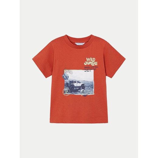 Mayoral T-Shirt 03010 Czerwony Regular Fit ze sklepu MODIVO w kategorii T-shirty chłopięce - zdjęcie 182632522