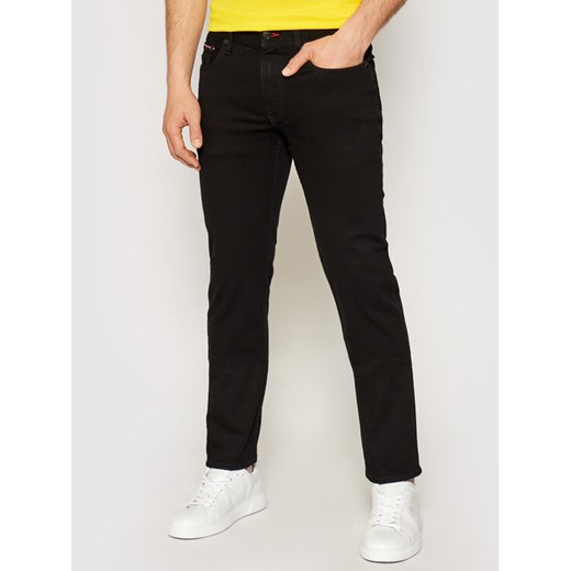 Tommy Hilfiger Jeansy Denton MW0MW15595 Czarny Straight Fit ze sklepu MODIVO w kategorii Jeansy męskie - zdjęcie 182632560