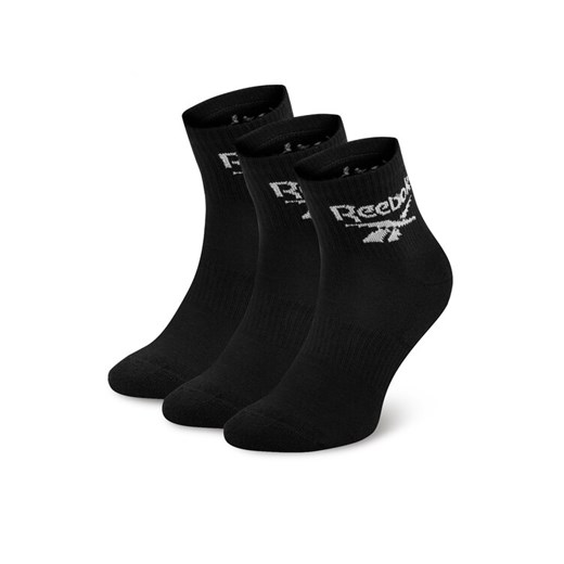 Reebok Zestaw 3 par wysokich skarpet unisex R0427-SS24 (3-pack) Czarny ze sklepu MODIVO w kategorii Skarpetki damskie - zdjęcie 182632584