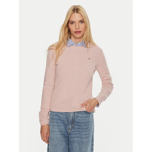 Tommy Hilfiger Sweter WW0WW44161 Różowy Regular Fit ze sklepu MODIVO w kategorii Swetry damskie - zdjęcie 182632622