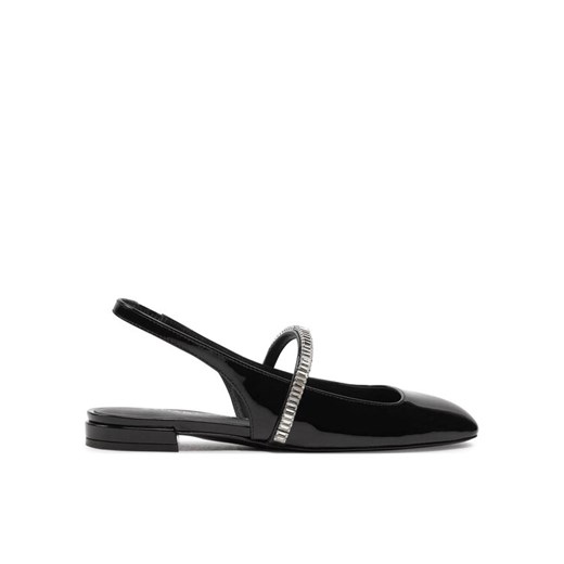 Stuart Weitzman Sandały Stefanie Slngback Fl SI438 Czarny ze sklepu MODIVO w kategorii Balerinki - zdjęcie 182632643