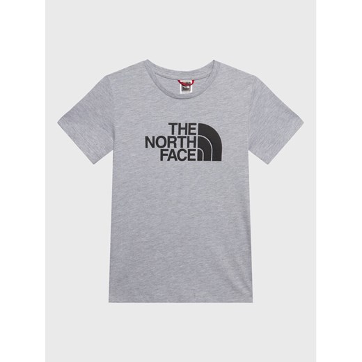 The North Face T-Shirt Easy NF0A82GH Szary Regular Fit ze sklepu MODIVO w kategorii T-shirty chłopięce - zdjęcie 182632650