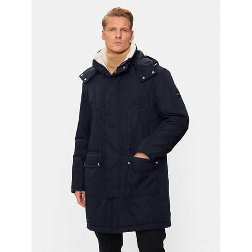Boss Parka H-Coyan 50524964 Granatowy Regular Fit ze sklepu MODIVO w kategorii Parki męskie - zdjęcie 182632660