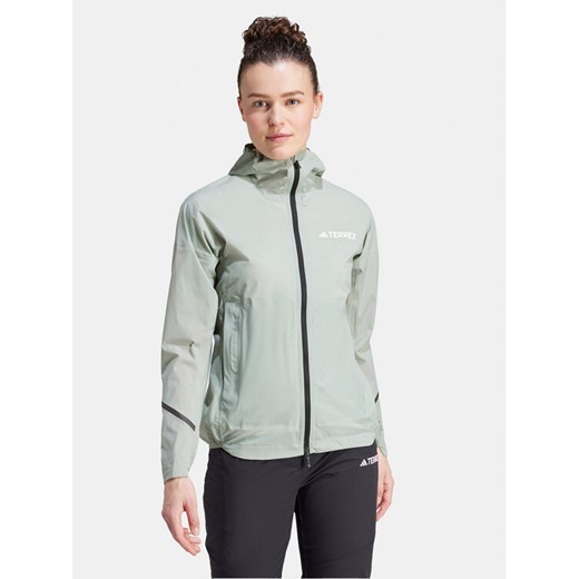 adidas Kurtka przeciwdeszczowa Terrex Xperior IK7830 Zielony Slim Fit ze sklepu MODIVO w kategorii Kurtki damskie - zdjęcie 182632662