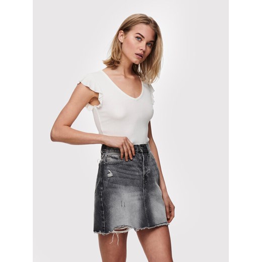 ONLY Bluzka Belia 15227187 Biały Regular Fit ze sklepu MODIVO w kategorii Bluzki damskie - zdjęcie 182632751