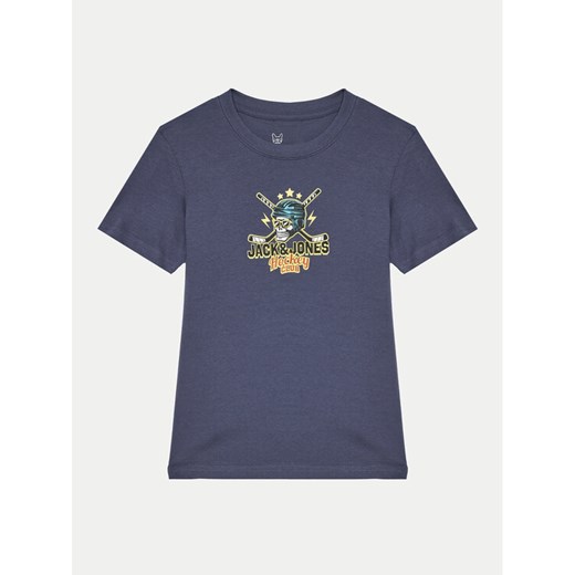 Jack&Jones Junior T-Shirt Eight Skull 12267395 Niebieski Standard Fit ze sklepu MODIVO w kategorii Bluzki dziewczęce - zdjęcie 182632882