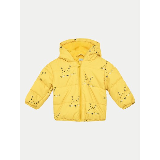 United Colors Of Benetton Kurtka zimowa 2ITSAN00M Żółty Regular Fit ze sklepu MODIVO w kategorii Kombinezony i kurtki - zdjęcie 182632893