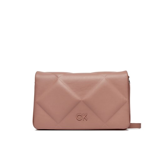Calvin Klein Torebka Re-Lock Quilt Shoulder Bag K60K611021 Różowy ze sklepu MODIVO w kategorii Listonoszki - zdjęcie 182632941