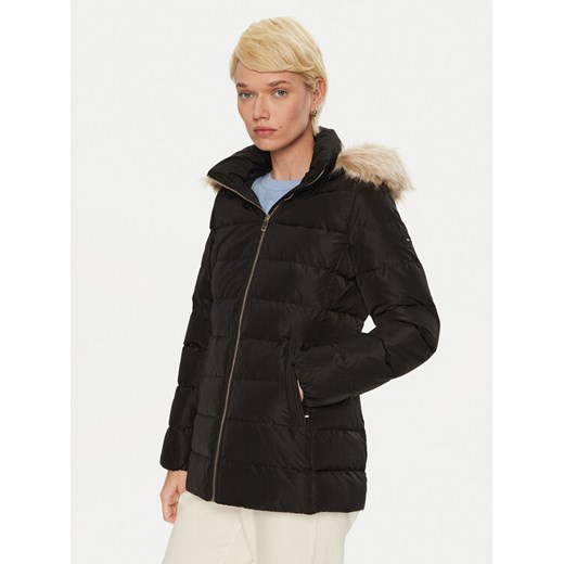 Tommy Hilfiger Kurtka puchowa WW0WW43600 Czarny Regular Fit ze sklepu MODIVO w kategorii Kurtki damskie - zdjęcie 182632952