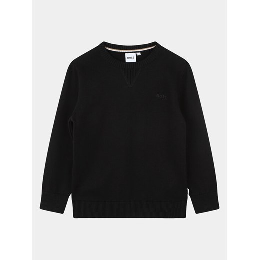 Boss Sweter J25Q05 S Czarny Regular Fit ze sklepu MODIVO w kategorii Swetry chłopięce - zdjęcie 182632961