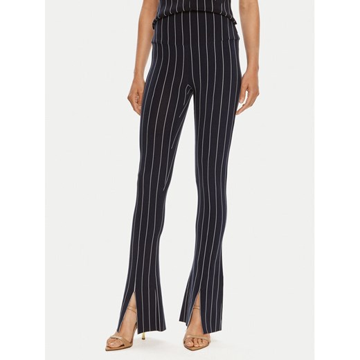 NORMA KAMALI Spodnie materiałowe KK1247PL016642 Granatowy Slim Fit ze sklepu MODIVO w kategorii Spodnie damskie - zdjęcie 182633021