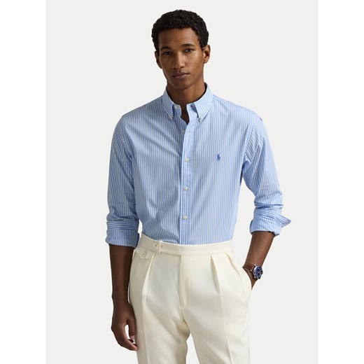 Polo Ralph Lauren Koszula 710929346016 Błękitny Custom Fit ze sklepu MODIVO w kategorii Koszule męskie - zdjęcie 182633033