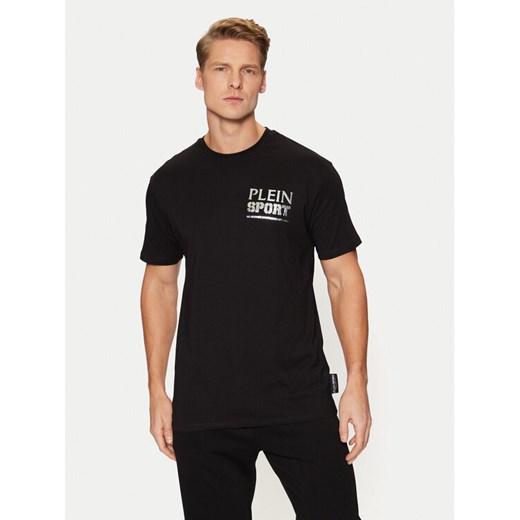 Plein Sport T-Shirt AADC MTK7913 STE003N Czarny Regular Fit ze sklepu MODIVO w kategorii T-shirty męskie - zdjęcie 182633060