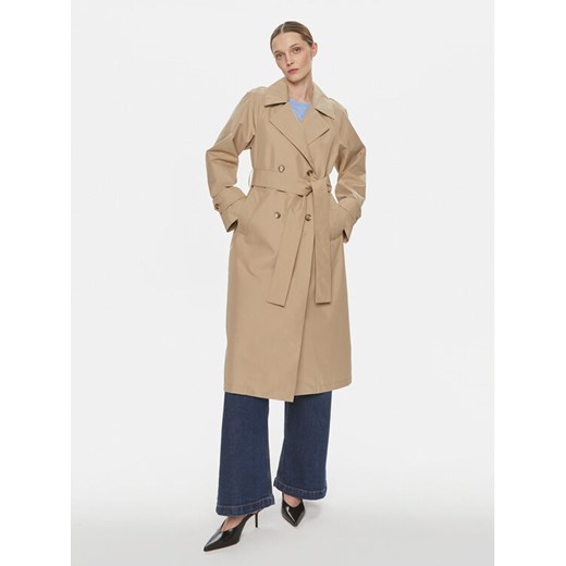 Gap Trencz 736395 Beżowy Regular Fit ze sklepu MODIVO w kategorii Płaszcze damskie - zdjęcie 182633070
