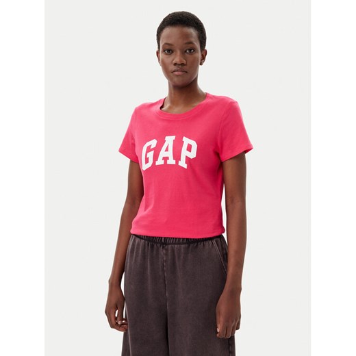 Gap T-Shirt 729555-08 Różowy Regular Fit ze sklepu MODIVO w kategorii Bluzki damskie - zdjęcie 182633112