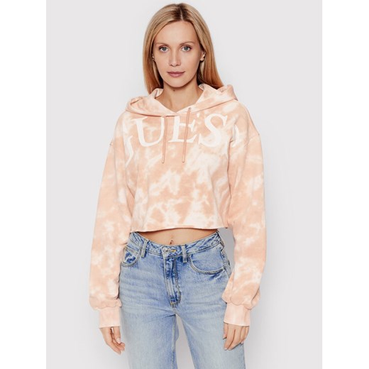 Guess Bluza W2GQ33 K9YI1 Beżowy Relaxed Fit ze sklepu MODIVO w kategorii Bluzy damskie - zdjęcie 182633233