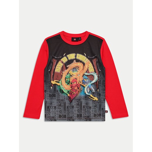 LEGO Bluzka Taffy 12011403 Czerwony Regular Fit ze sklepu MODIVO w kategorii T-shirty chłopięce - zdjęcie 182633262