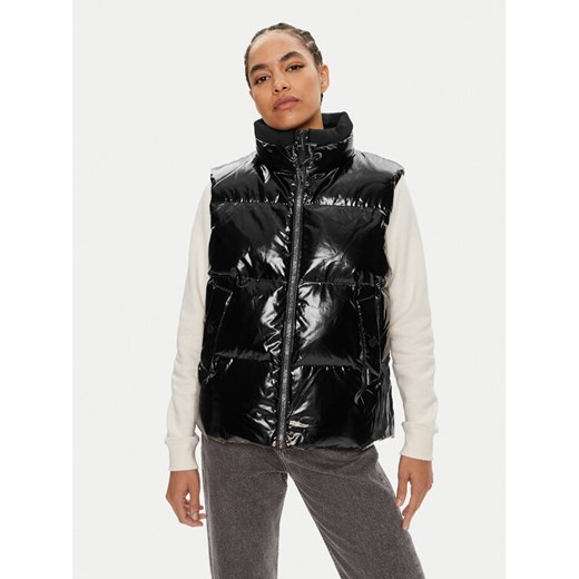KARL LAGERFELD Bezrękawnik 245W1500 Czarny Regular Fit ze sklepu MODIVO w kategorii Kamizelki damskie - zdjęcie 182633311