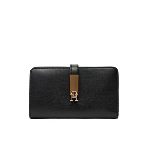 Tommy Hilfiger Portfel Th Heritage Med Wallet AW0AW17262 Czarny ze sklepu MODIVO w kategorii Portfele damskie - zdjęcie 182633344