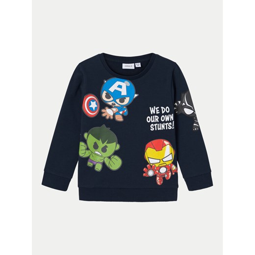 NAME IT Bluza MARVEL 13232193 Granatowy Regular Fit ze sklepu MODIVO w kategorii Bluzy chłopięce - zdjęcie 182633440