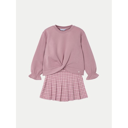 Mayoral Komplet sweter i szorty materiałowe 4220 Różowy Regular Fit ze sklepu MODIVO w kategorii Komplety dziewczęce - zdjęcie 182633454