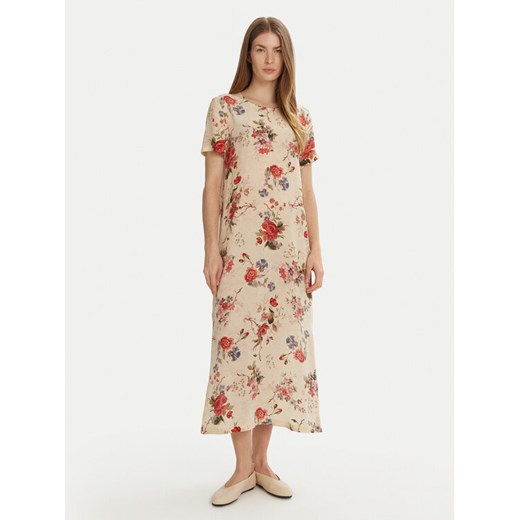 Weekend Max Mara Sukienka letnia Giudy 2515221212 Beżowy Regular Fit ze sklepu MODIVO w kategorii Sukienki - zdjęcie 182633481