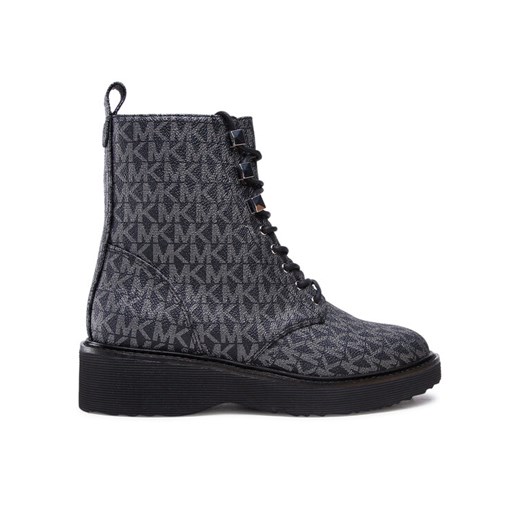 MICHAEL Michael Kors Trapery Haskell Bootie 40F2HSFE5B Czarny ze sklepu MODIVO w kategorii Workery damskie - zdjęcie 182633510
