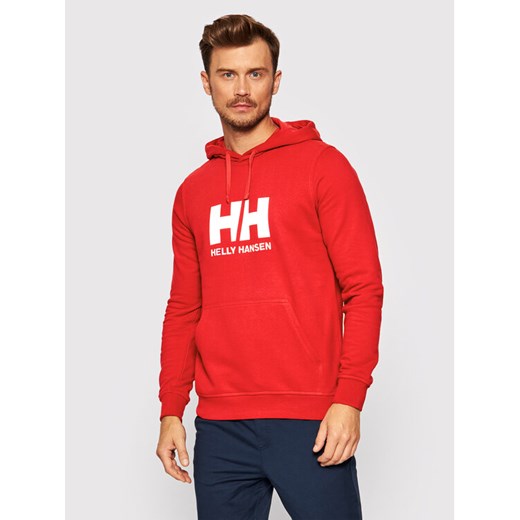 Helly Hansen Bluza Logo 33977 Czerwony Regular Fit ze sklepu MODIVO w kategorii Bluzy męskie - zdjęcie 182633513